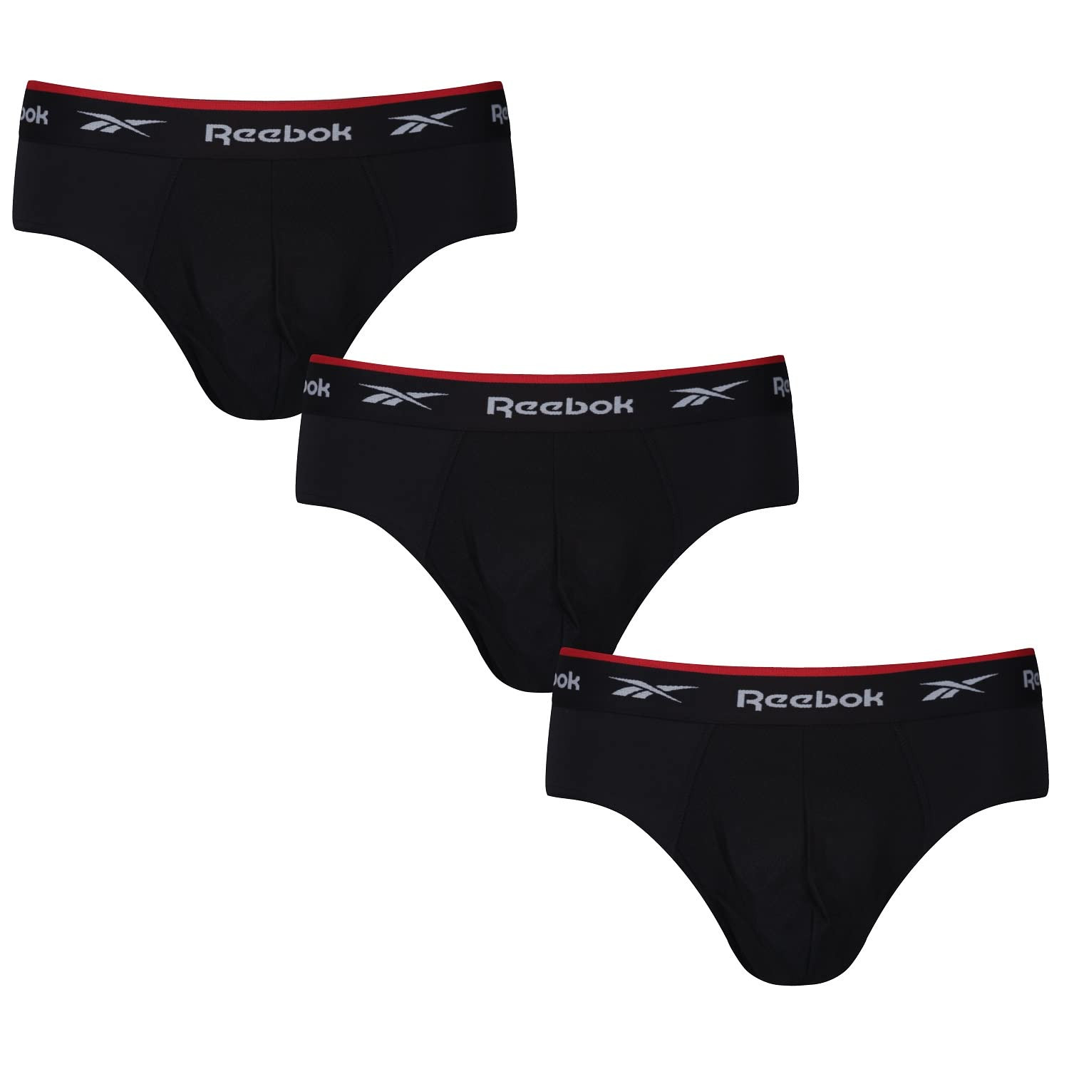 Reebok Wiggins Intimo da Uomo, Nero, M (Pacco da 3) (f6h)