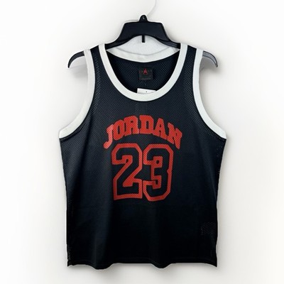 Nike Jordan Jumpman 23 Mesh Jersey Tank Women's Size Small Black/Red/White