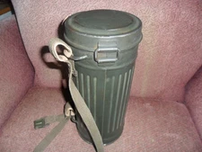 Original WWII Late War Gas mask Canister.