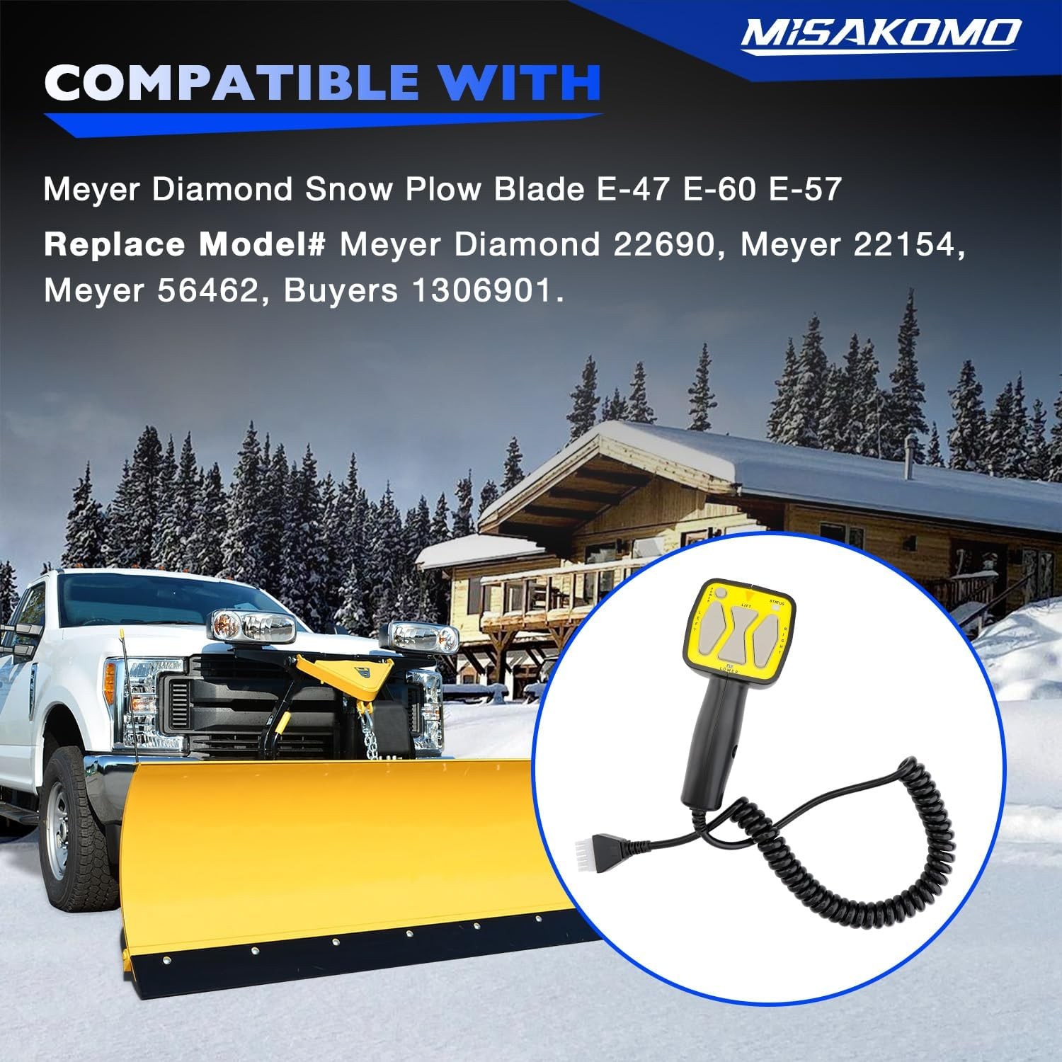 Handheld Snow Plow Controller For Meyer Diamond Snow Plow Blade E-47 E-60 E-57