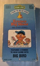 Sesame Street – Ernie’s Big Mess VHS • Start to Read • Vintage Kids Educational