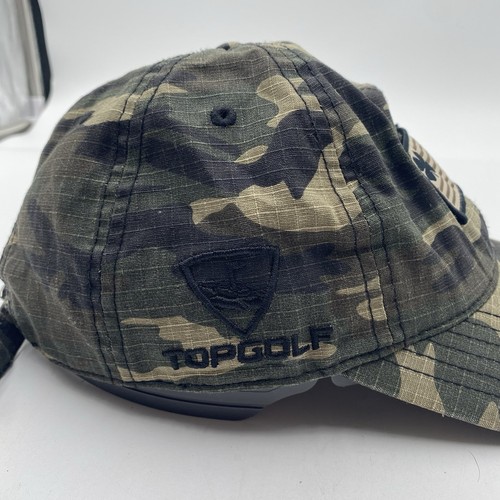 Black Clover Hat Woodland Camo Live Lucky Top Golf Strapback American Flag Dad - Picture 5 of 13