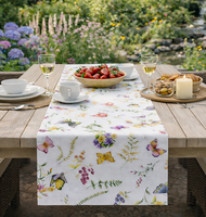 TischläUfer 40X140 Schmetterlinge Blumenwiese Sommer FrüHling Bunt LäUfer Deko