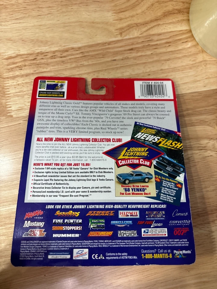 Chevy Tahoe 1997 Johnny Lightning White Lightning классическая золотая коллекция синий - Изображение 4 из 4