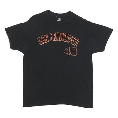 FANATICS Herren T-Shirt schwarz San Francisco 40 Grafik L Kurzarm Rundhals