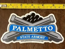 NEW Palmetto State Armory Cannons and Balls Vinyl Sticker Decal 6” Blue Logo