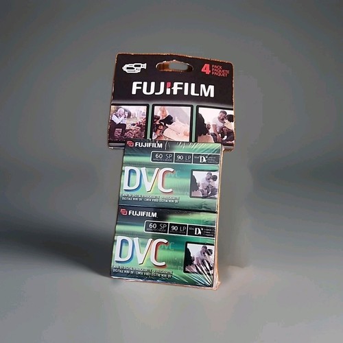 Fujifilm DVC Cassette Mini DV SP 60 Min LP 90 Min. 4 Stück. NEU VERSIEGELT