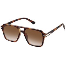 Retro Aviator Sunglasses for Women Men Trendy Classic Square 70s 80s 90s Vint...