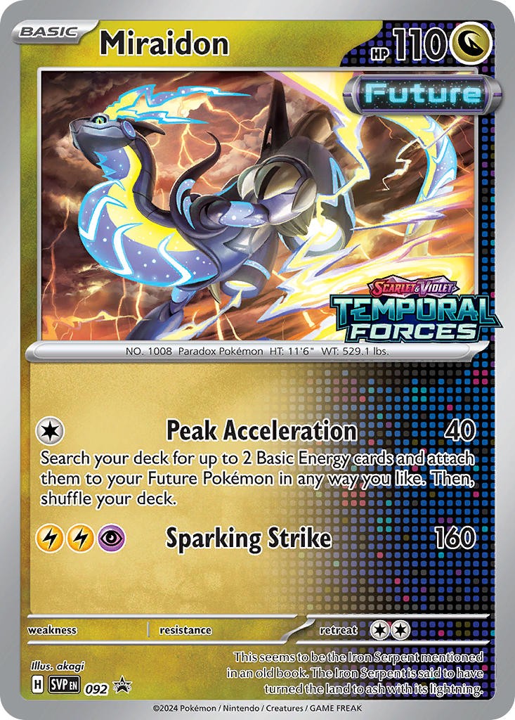 Miraidon (092) Scarlet & Violet: Black Star Promos​ - Near Mint Holofoil Pokemon