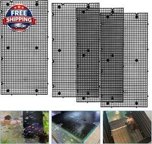 Adjustable Platic Grip Panel Aquarium Fish Tank Divider Filter Bottom DIY Plast