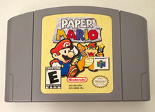 Paper Mario Nintendo 64 N64 Cartridge Mario Series RPG NTSC-U/C E Everyone