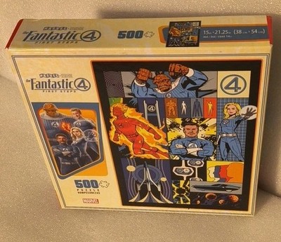 Buffalo 500pc Marvel FANTASTIC 4 - FIRST STEPS 15'' x 21.25'' Jigsaw Puzzle #03350