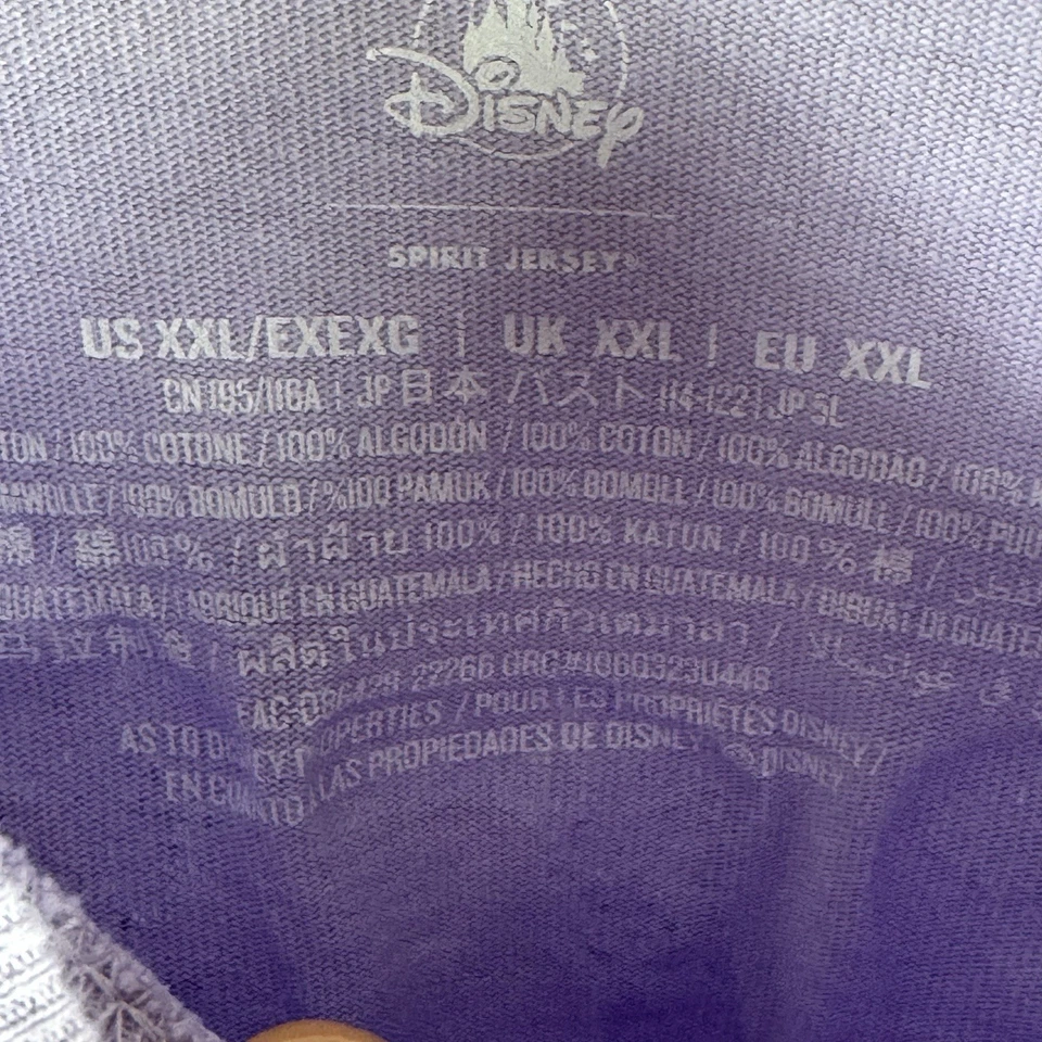 DISNEY Mujer Talla XXL Morado Claro La Sirenita Manga Larga Spirit Jersey Foto 3 de 4