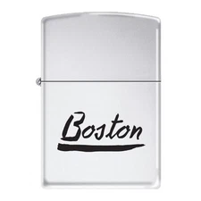 Zippo AD228 Classic Boston City Script High Polish Chrome Lighter