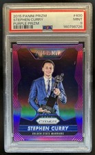 2015-16 Panini Prizm Stephen Curry Purple Prizm #/99 Warriors PSA 9
