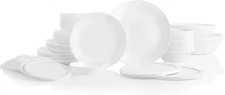 Corelle Vitrelle 78-Piece Service for 12 Dinnerware Set, Triple Layer Glass and 