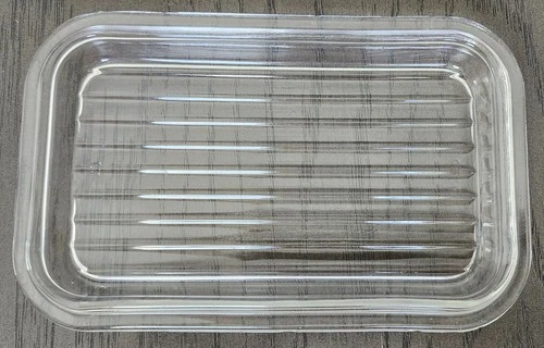 Vintage Pyrex 502-C Replacement LID ONLY Ribbed Glass Refrigerator Dish