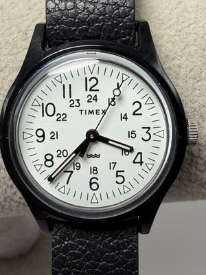 Timex Original Camper TW2T34000 New Battery Ladies Watch 29MM 6.5'' Leather Band