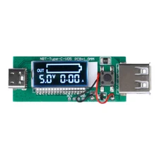 Type-C PD Fast Charging Protocol Decoy Trigger Module Aging Test Board with LCD