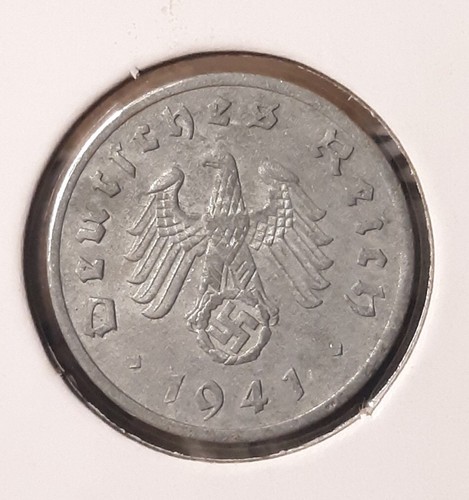 1941-F 1 Reichspfennig Penny ~ Germany ~ ☆ Heavily Circulated With Flaws ☆ WW2 - Picture 12 of 19