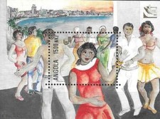 Timbre Folklore Danse Angola BF16 ** (71607EV)