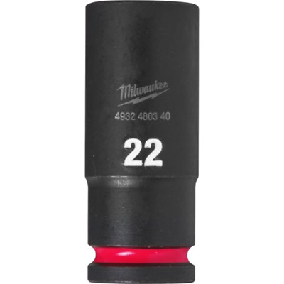 Milwaukee Schlagnuss Langnuss 22 mm 1/2'' f Schlagschrauber Sechskant Stecknuss