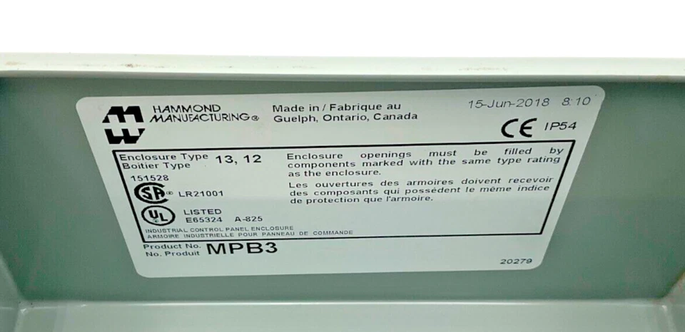 Hammond MPB3 3 Pushbutton Enclosure (TB) - Изображение 2 из 4