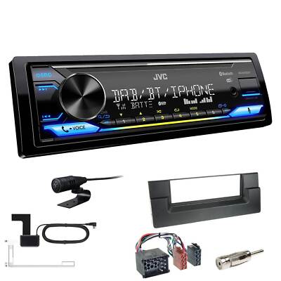 JVC DAB+ Bluetooth USB inkl. Antenne Autoradio für BMW 5er 1995-2000 schwarz