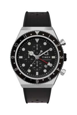 Q Timex Three Time Zone Chronograph Uhr TW2V70000
