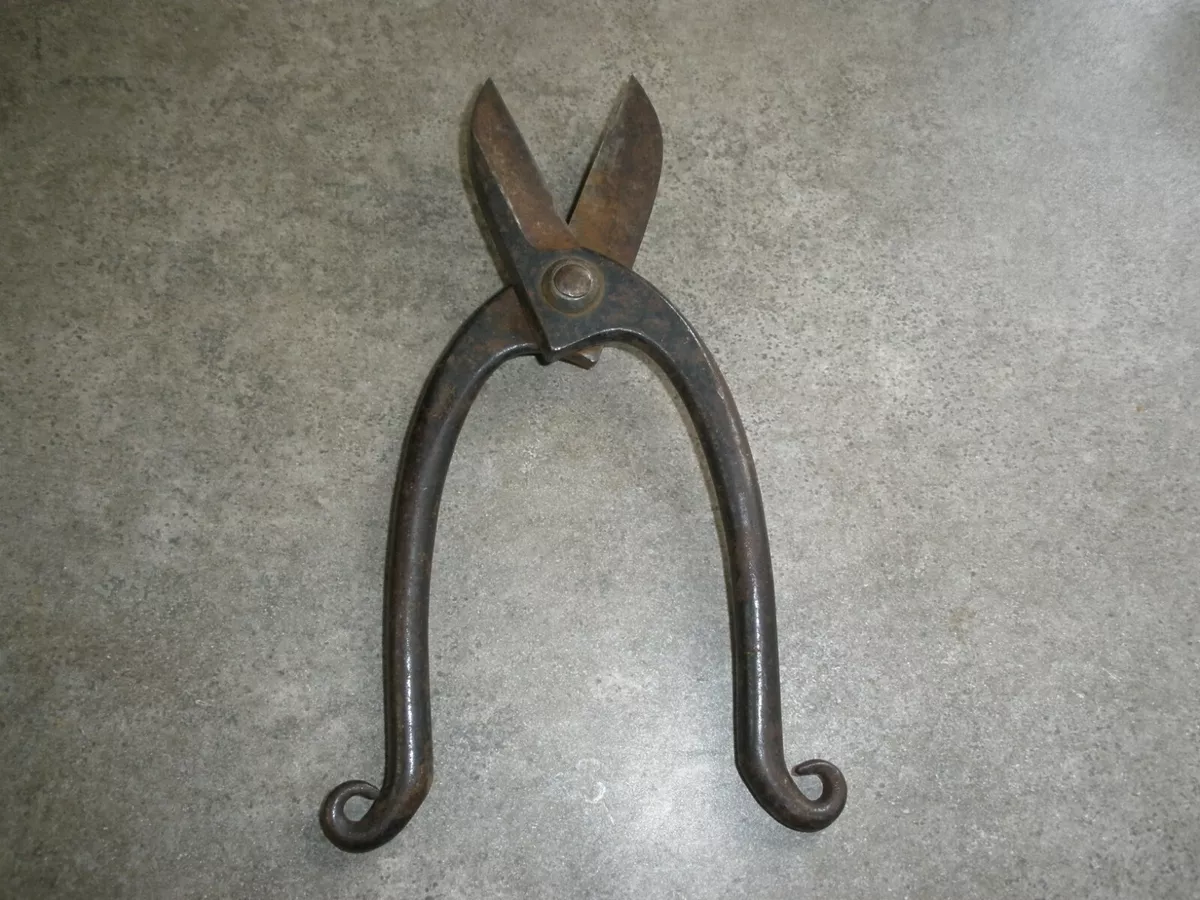 Vintage Sheers Plyers Pliers with Curl Handle 6.75