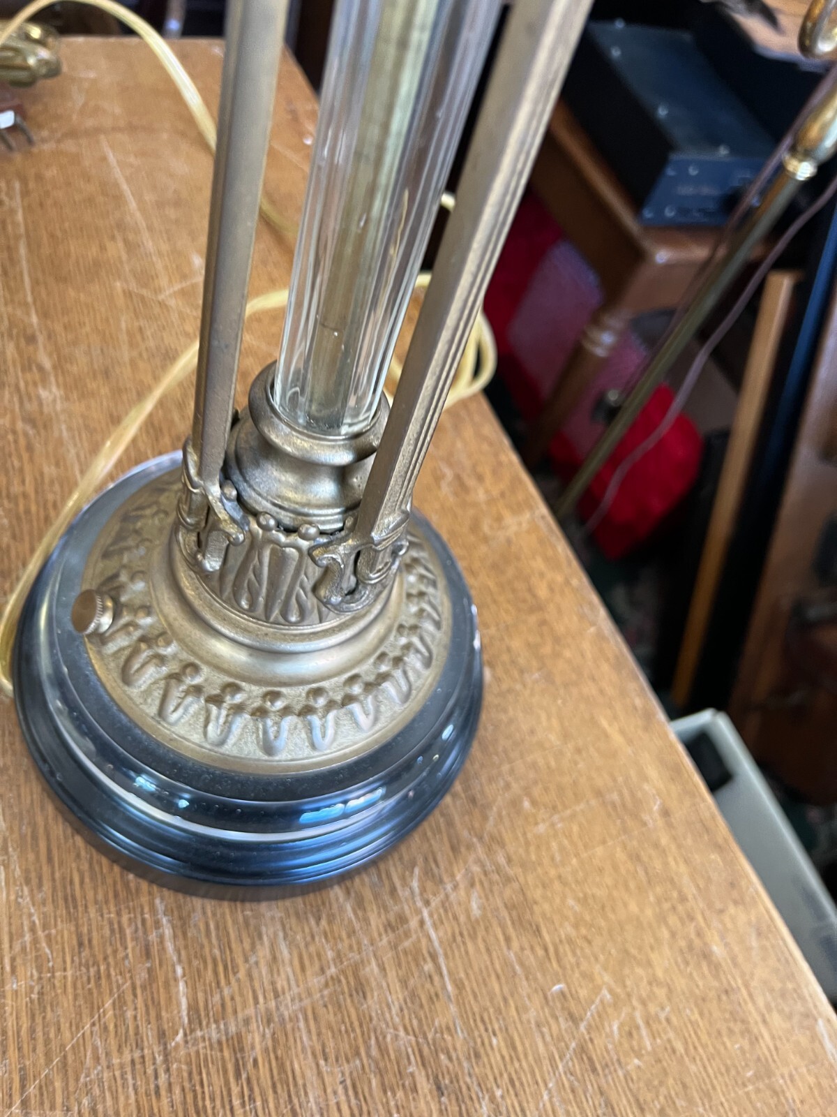 Pair of Vintage Fredrick Cooper Hollywood Regency Metal/Acrylic Pineapple Lamps