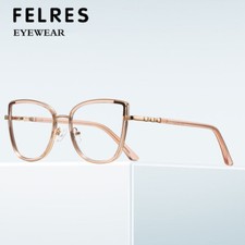 Women TR90 Butterfly Anti Blue Light Eyeglasses Clear Lens Glasses Frames New