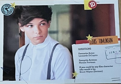 Louis Tomlinson One Direction Postcard ONE DIRECTION- TAKE ME HOME