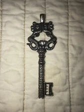 Custom Double Mermaid Key Pendant Silver Oahu Hawall Skeleton Key Charm Necklace