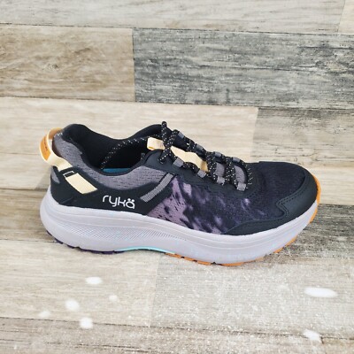 RYKA Taiga Trail Womens Shoes Sz 7.5 M Hiking Black Low Top Lace Up Sneakers