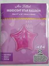17" Iridescent Star Balloon Decoration Anniversary Baby Shower Birthday Party