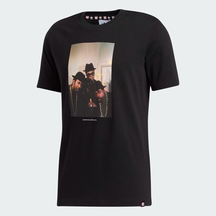 Adidas Originals Run-DMC Photo T-Shirt Black Men's 2XL BNWT FREE