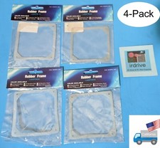 Lot of 4: NEW Lamptron Clear/White Noise  Anti-Vibration Pad for 80mm 8cm Fans