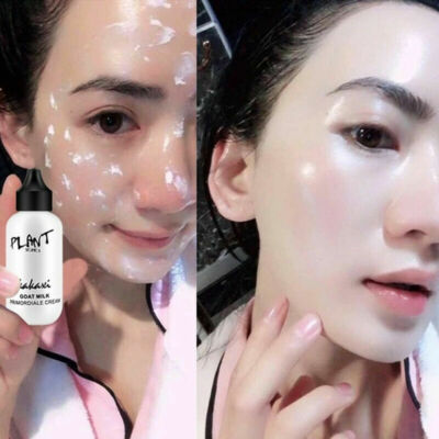 Goat Milk Foundation Lazy Face Cream Revitalizing Full Cover Waterproof NEW 2021