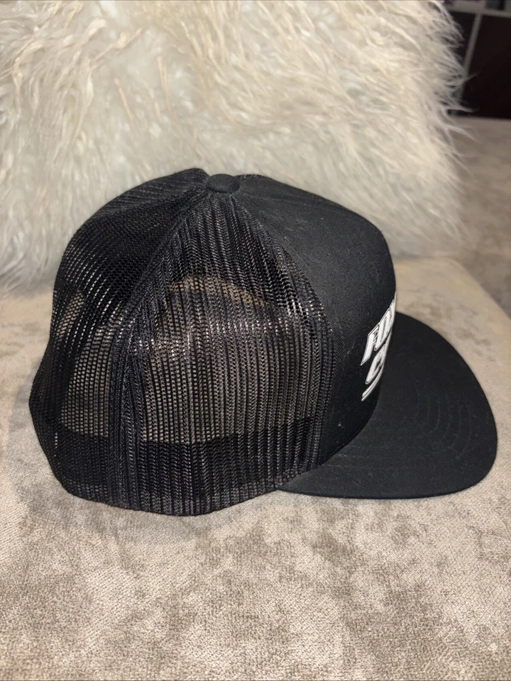 Chapéu Fox Racing Snap Back masculino tamanho G/XL vermelho e preto. - Imagem 3 de 4