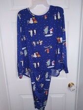 NEW SECRET TREASURES WOMEN'S Size Medium 8- 10 LONG SLEEVE PAJAMA SET BRIGHT