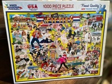 White Mountain The Fifties 1000 piece puzzle Vintage made in the USA 2008 196s