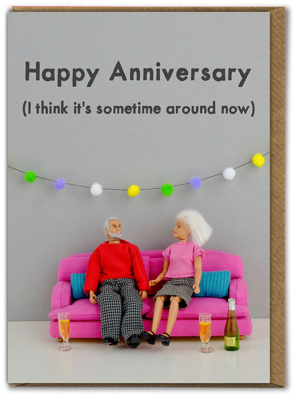 Funny Anniversary Card Joke Dolls Cute Comedy Amusing Humour Cheeky