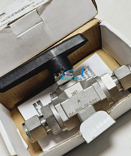 Brand New Parker 8A-B8LJ2-SSP Ferrule Ball Valve 8A-B8LJ2-SSP