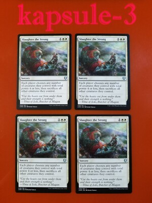 4x Slaughter the Strong | Commander Legends | MTG Magic Cards | eBay