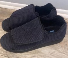 Silverts Black Men  s Size 10 Women  s Size 12 Single Patient Use Slippers Unisex