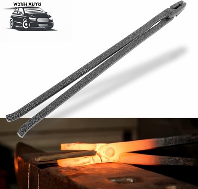 1/4-Inch Flat Jaw Tongs Hand-Forged Blacksmith Tongs Tool Knife Making Tongs