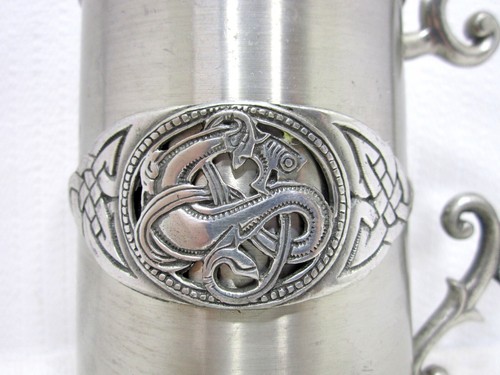 Pewter Tankard With Dragon Viking Design By Medieval Metal - Picture 2 of 11