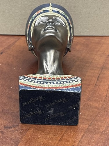 Vintage 4.5” VERONESE 2001 QUEEN NEFERTITI BUST STATUE Egyptian Ancient - Picture 8 of 10