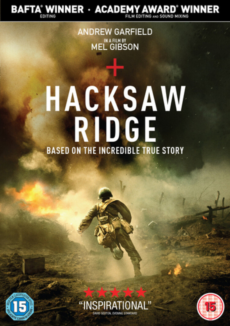 Hacksaw Ridge (DVD) Andrew Garfield Sam Worthington Luke Bracey Teresa Palmer